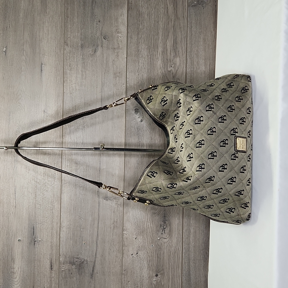 Dooney & Bourke Signature Canvas Leather Shoulder Bag
